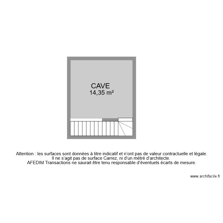 BI 8486 CAVE . Plan de 0 pièce et 0 m2