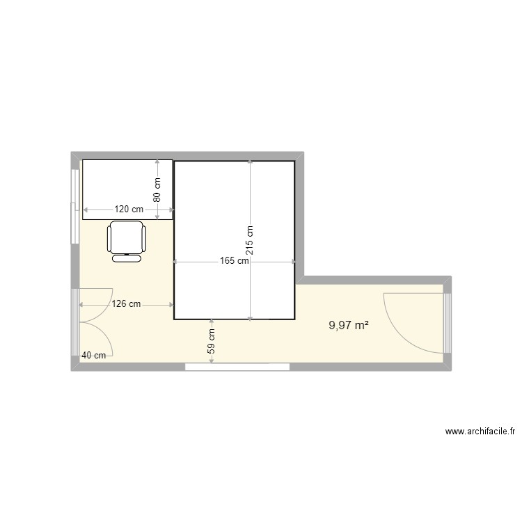 despacho-benitachel-3-a. Plan de 1 pièce et 10 m2