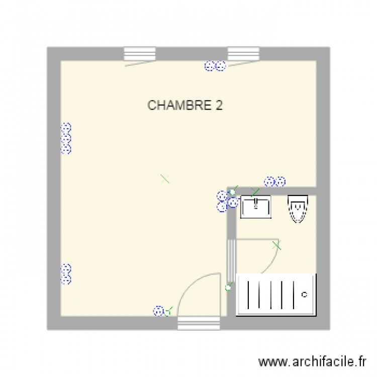 Chambre 2. Plan de 0 pièce et 0 m2