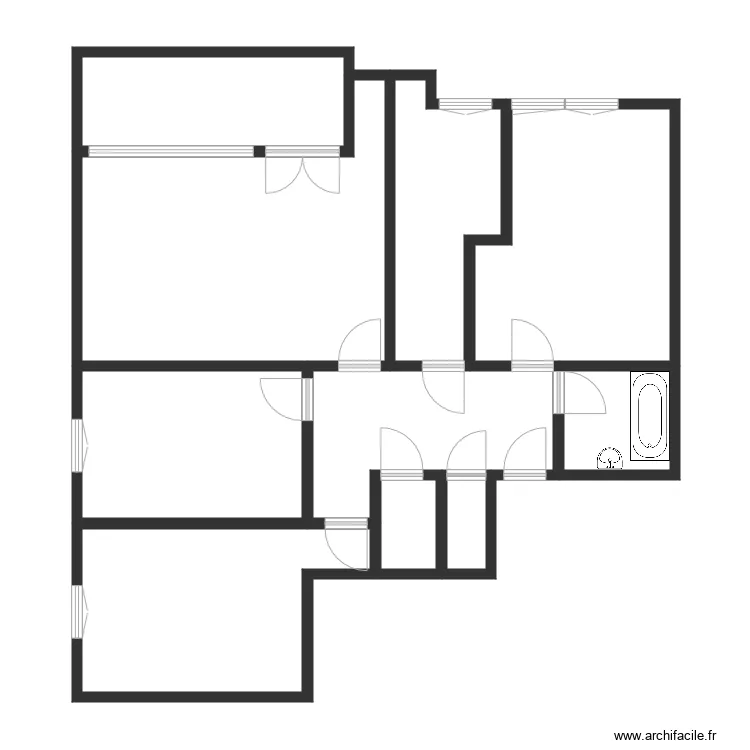 0100 252 007 R001 Villa Pre Carbeux 25 1er etage. Plan de 