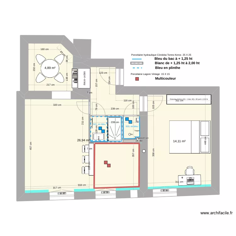 01 Levallois Carrelage. Plan de 