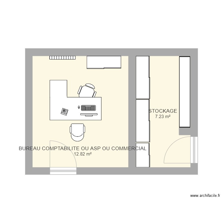 BUREAU ET STOCKAGE BAT 3. Plan de 0 pièce et 0 m2