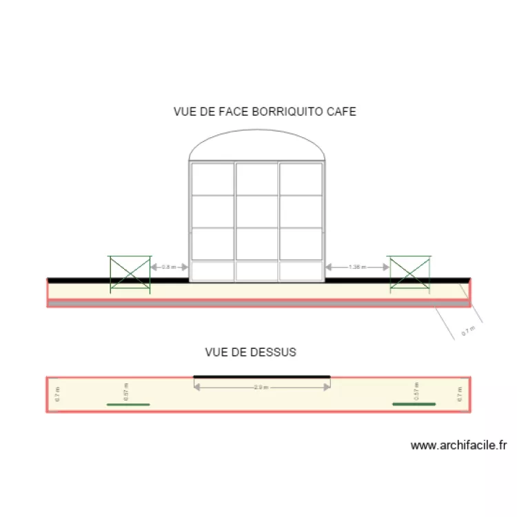 VUE DE FACE. Plan de VUE DE FACE. Plan de