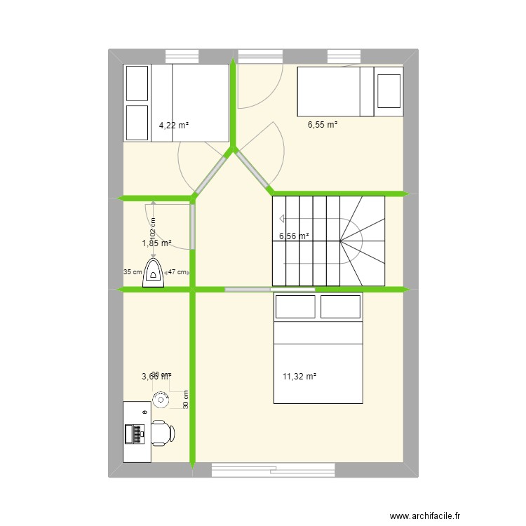 chalet final haut. Plan de 0 pièce et 0 m2