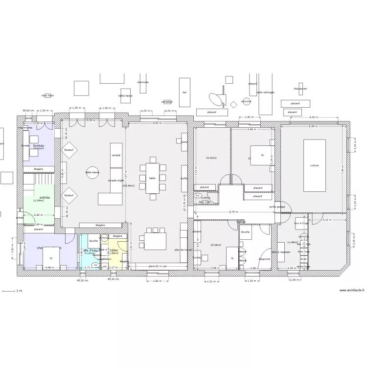 tres grd changement. Plan de 