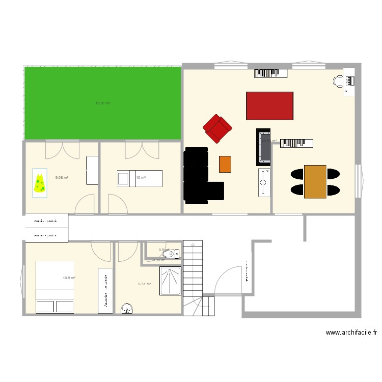 Maison. Plan de 0 pièce et 0 m2