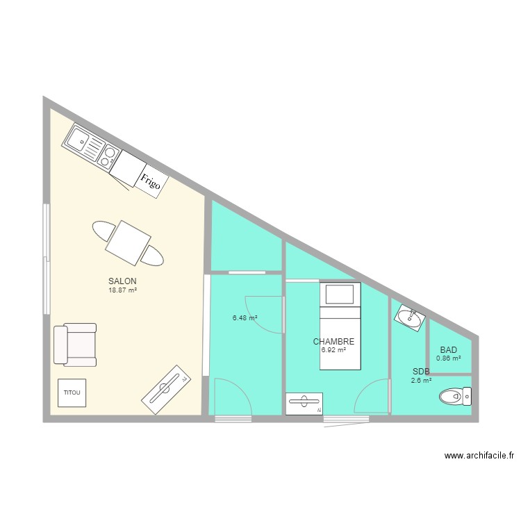 garage blanc2. Plan de 0 pièce et 0 m2