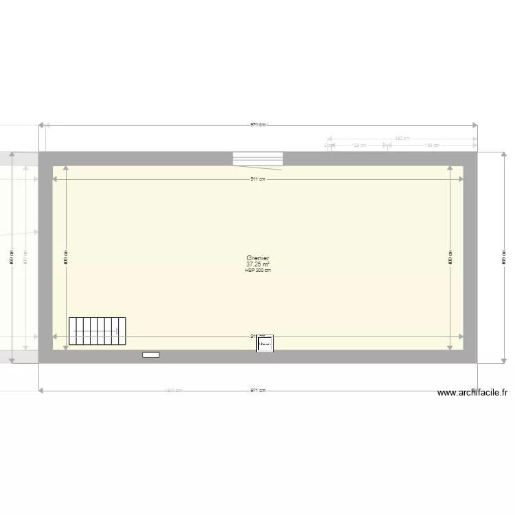 ISA grenier. Plan de 