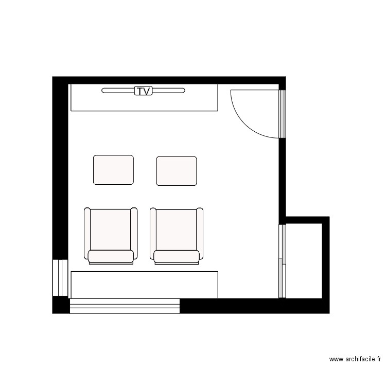 Bouffard séjour etage. Plan de 0 pièce et 0 m2