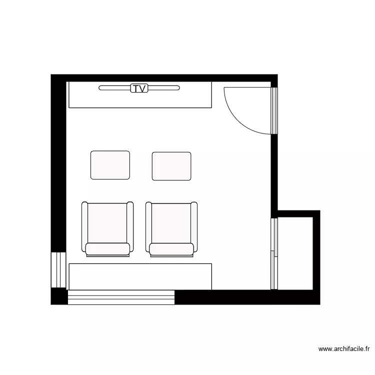 Bouffard s&eacute;jour etage. Plan de 