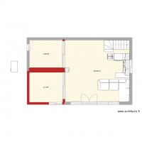 plan maison 50 m2 optimlisé