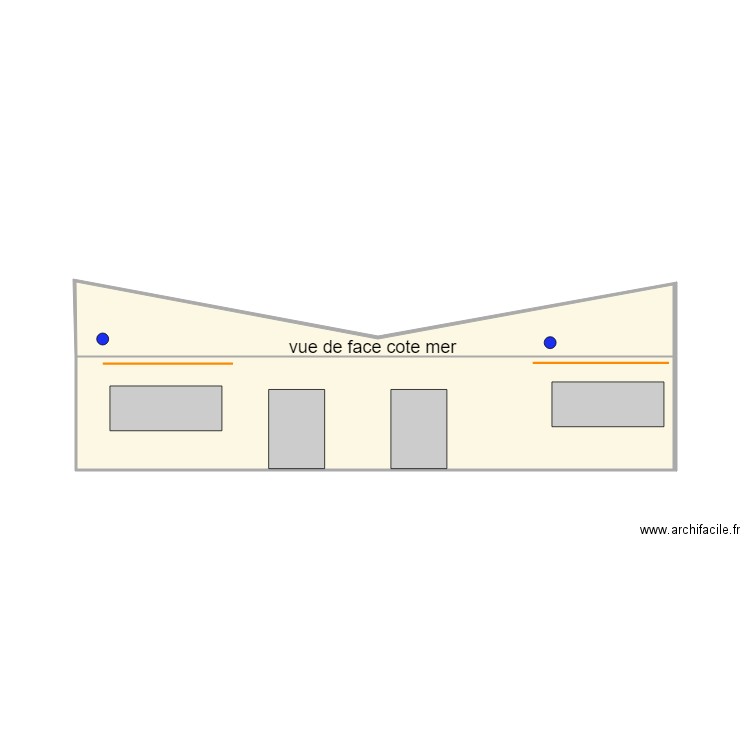 radio eperon vue ext. Plan de 2 pièces et 17 m2