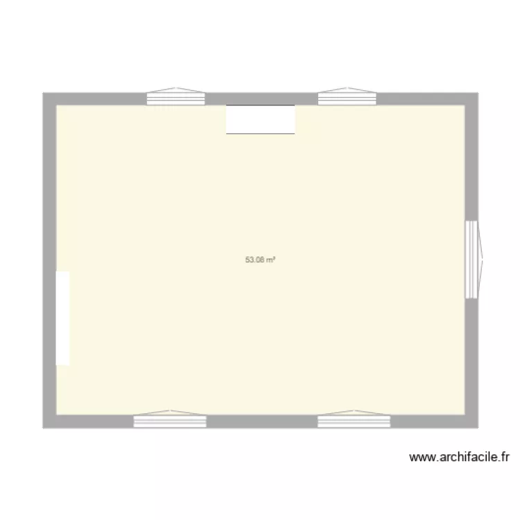 DESPLANQUES salon. Plan de 