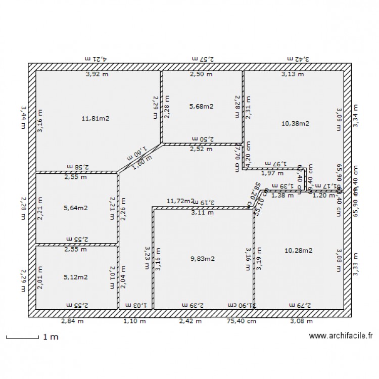 etage avec escalier  . Plan de 0 pièce et 0 m2