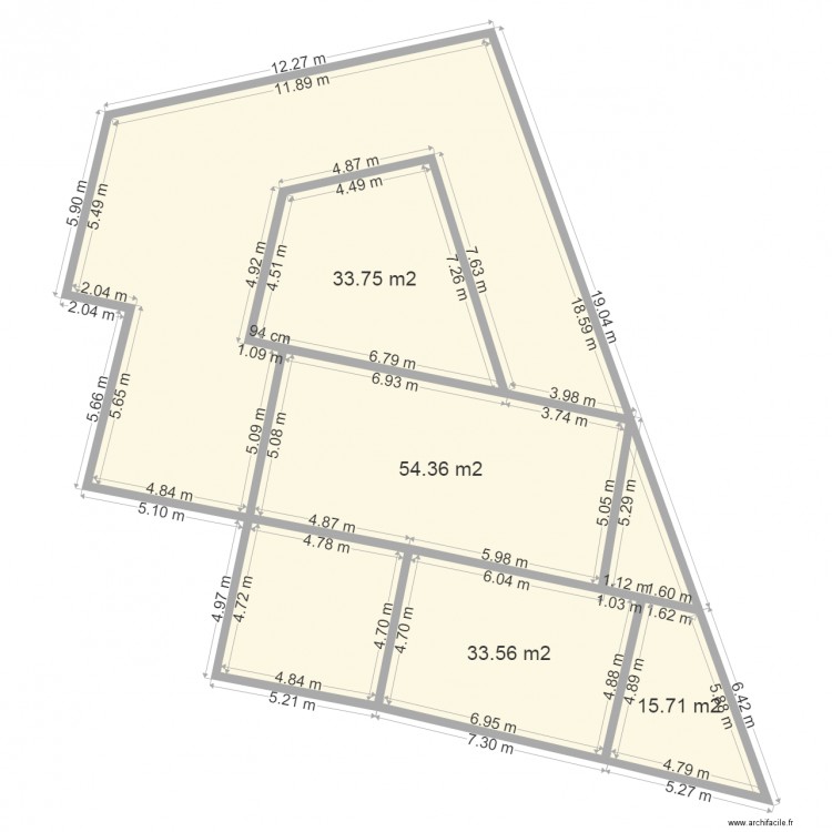 lot 5 Leotier projet probable. Plan de 0 pièce et 0 m2