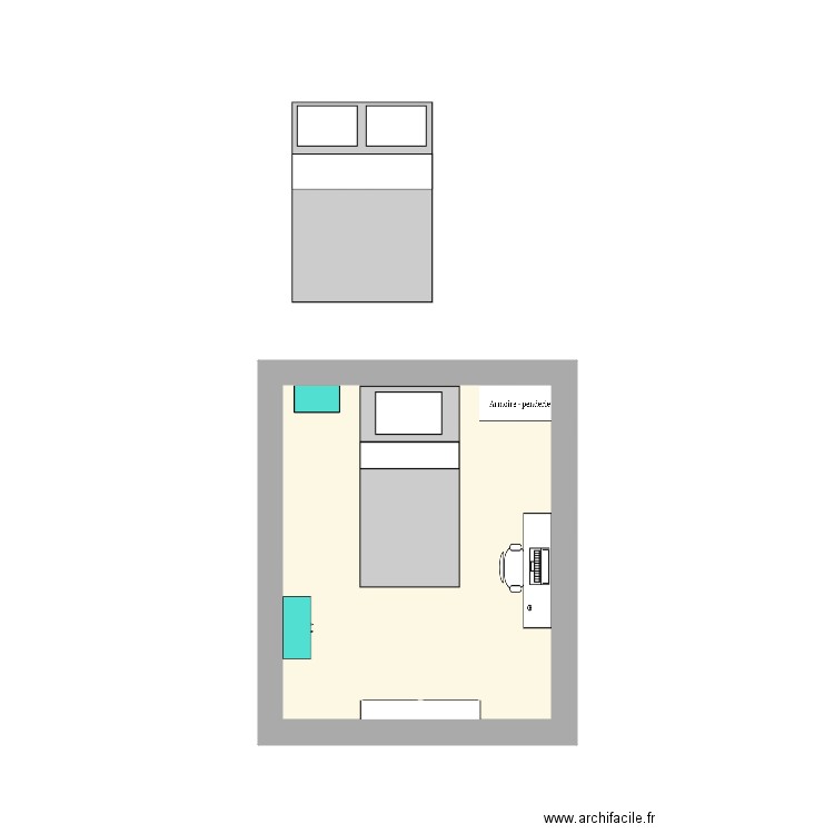 Ma chambre 2. Plan de 0 pièce et 0 m2