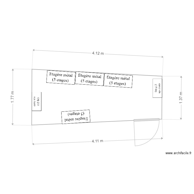 Cave appart. Plan de 0 pièce et 0 m2