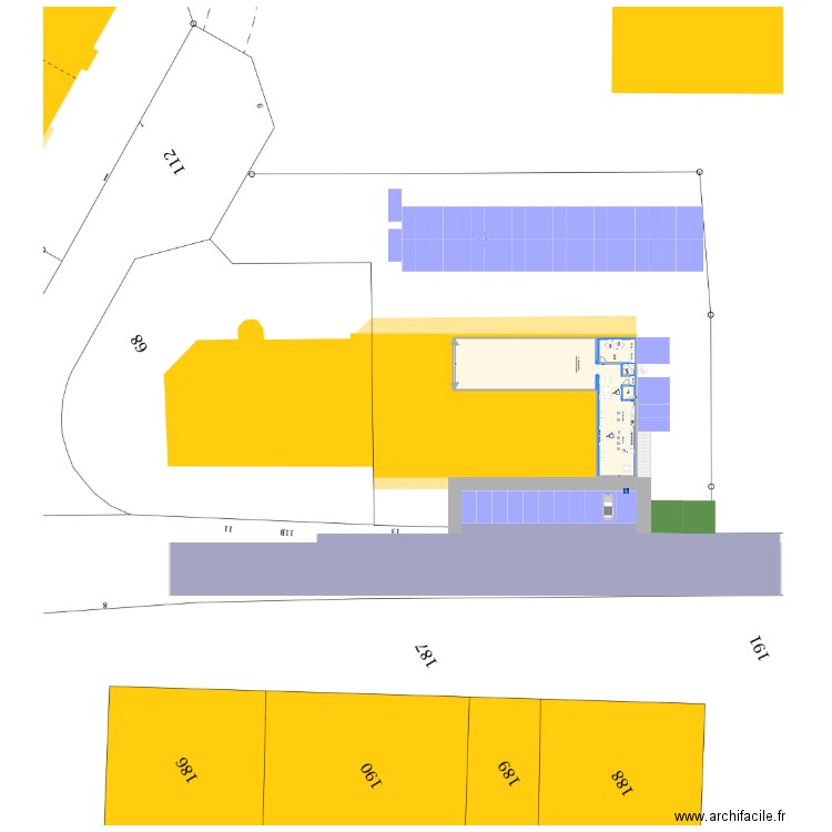 Plan de masse 2. Plan de 0 pièce et 0 m2