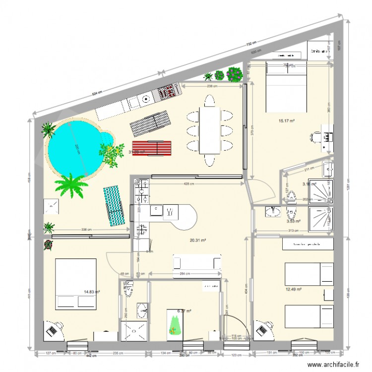 Casa 3. Plan de 0 pièce et 0 m2