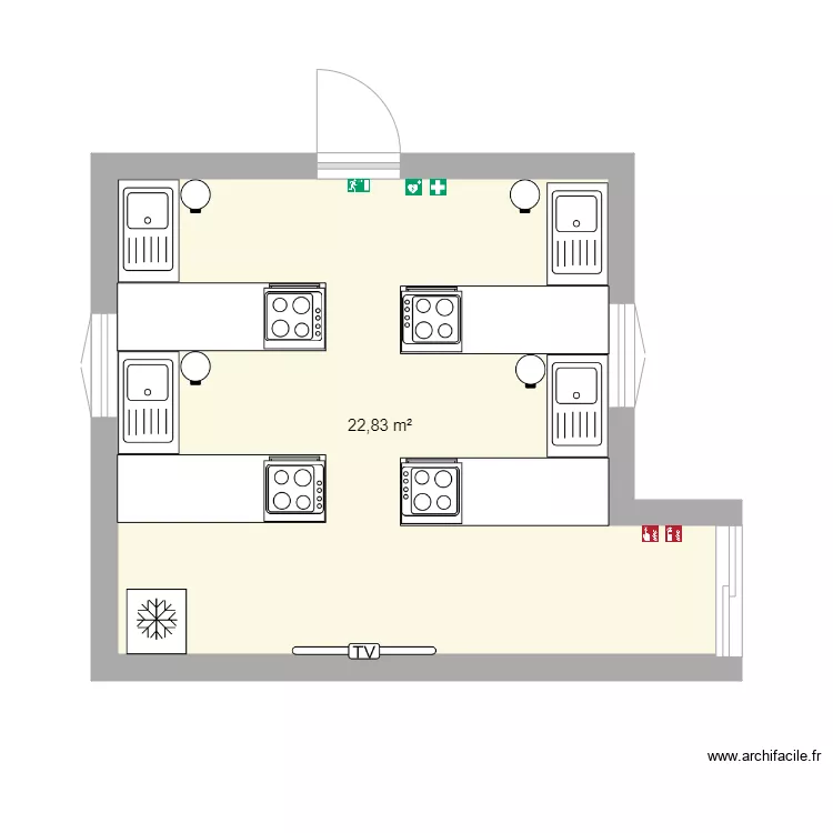 Plan cuisine collective. Plan de Plan cuisine collective. Plan de