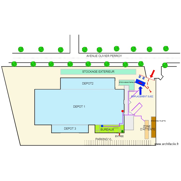 PEA 7 FLECHE SUEZ. Plan de 0 pièce et 0 m2