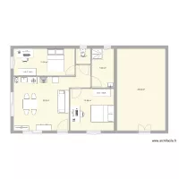 martillac 3 cuisine cot&eacute; chambre avec dressing