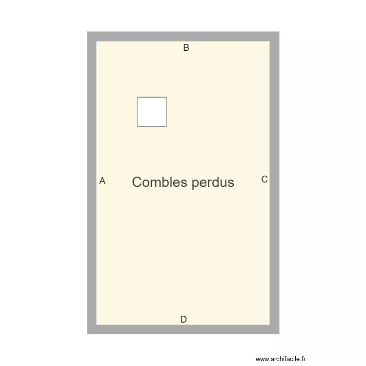 P4 Combles. Plan de 