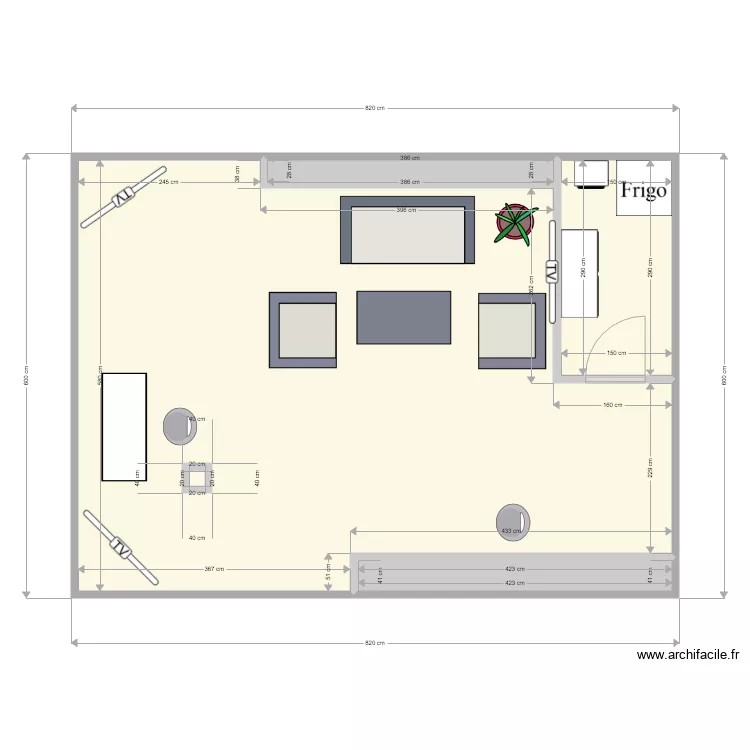 stand. Plan de stand. Plan de