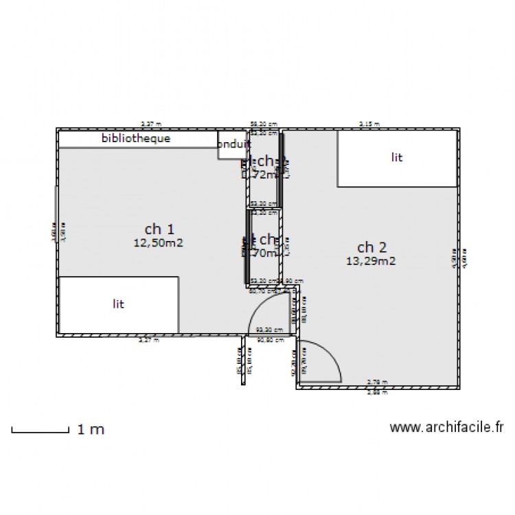 mezza. Plan de 0 pièce et 0 m2