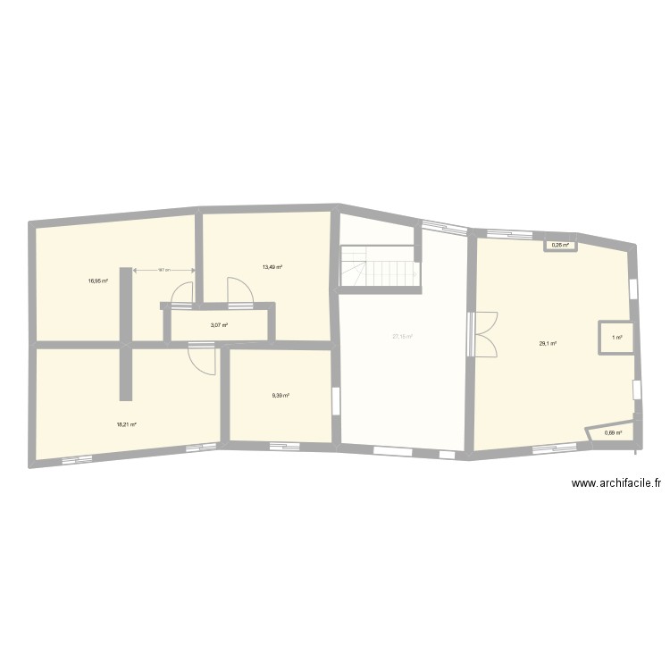 Bossière. Plan de 0 pièce et 0 m2