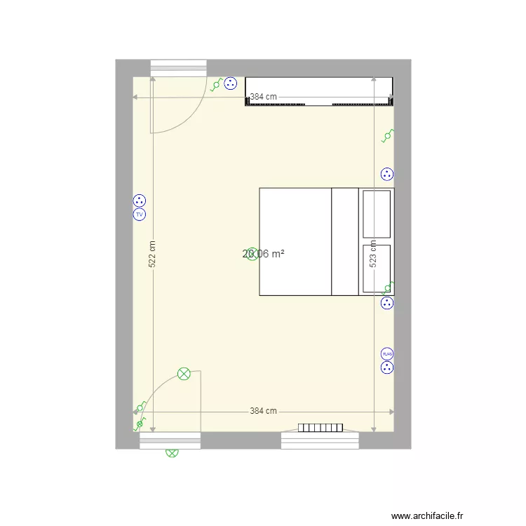 chambre 112. Plan de chambre 112. Plan de