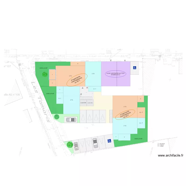 GIVRAND Centre bourg îlot Sud-Est. Plan de GIVRAND Centre bourg îlot Sud-Est. Plan de