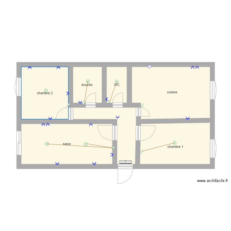 habitation. Plan de 0 pièce et 0 m2