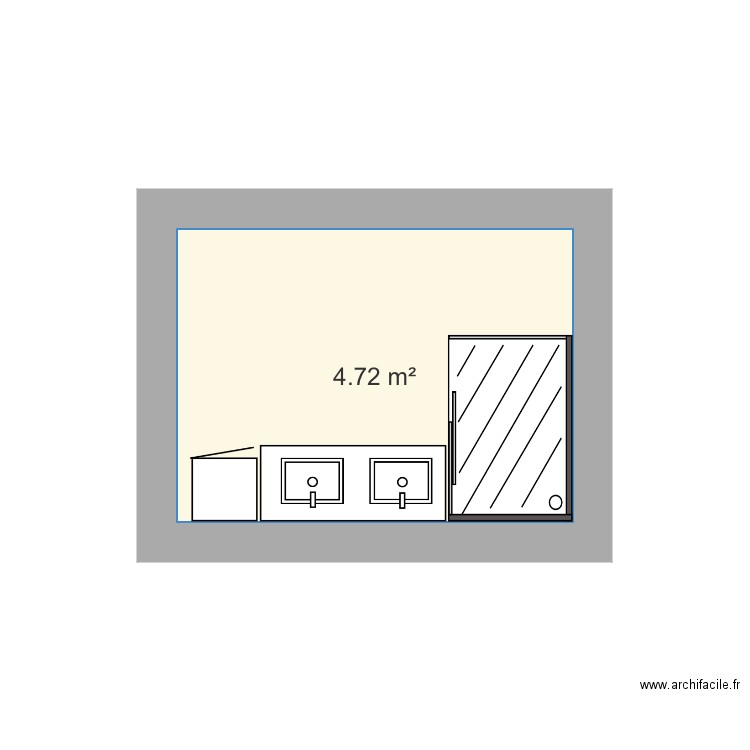 SDB. Plan de 0 pièce et 0 m2