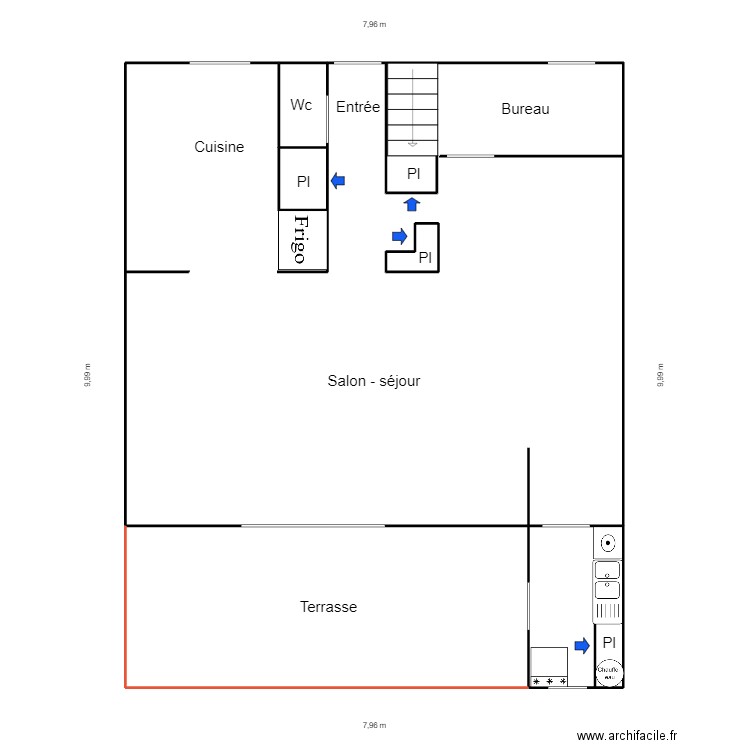 Pasteur. Plan de 0 pièce et 0 m2