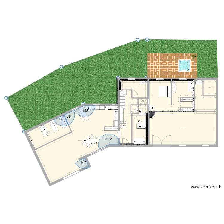 VougyNewTop. Plan de 31 pièces et 402 m2