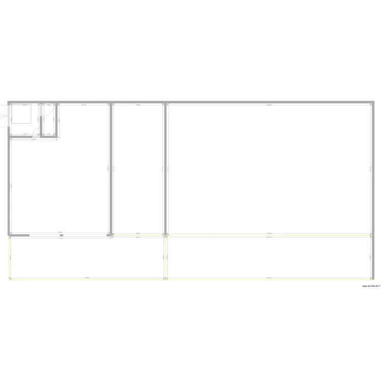 Stockage  atelier . Plan de 