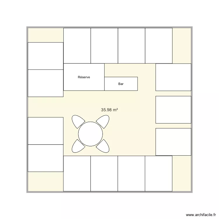 rando lyon 36m2. Plan de 