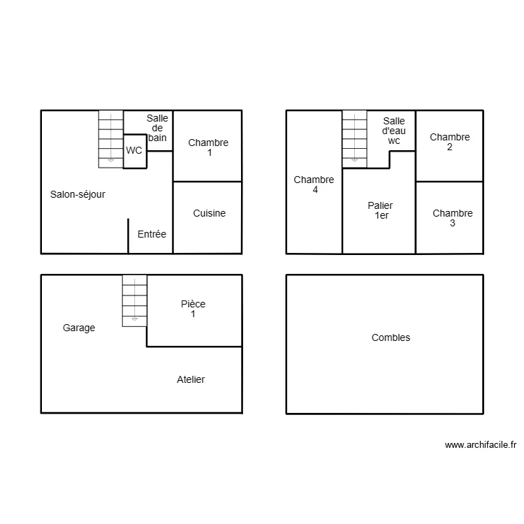 CONCARNEAU TALOUARN. Plan de 