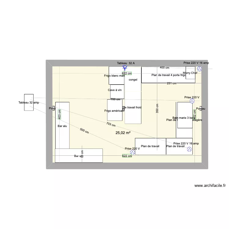 Plan terrasse Manoir . Plan de 