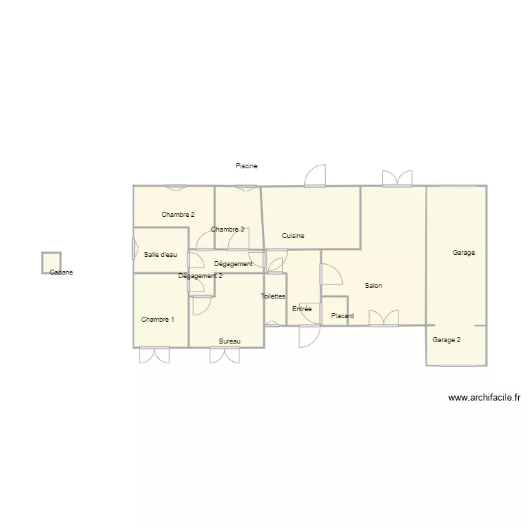 Plan GASSIARINI. Plan de 