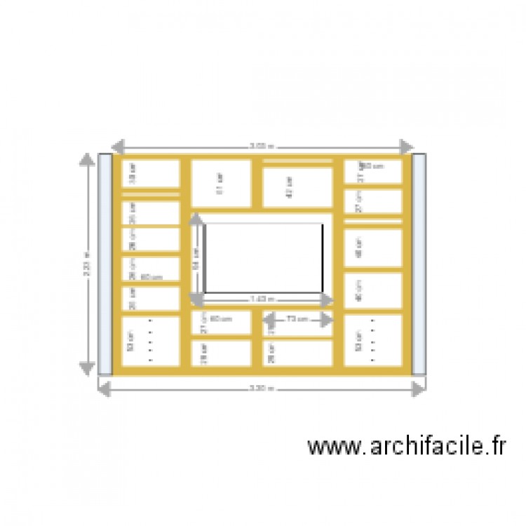 Bibliothèque. Plan de 0 pièce et 0 m2