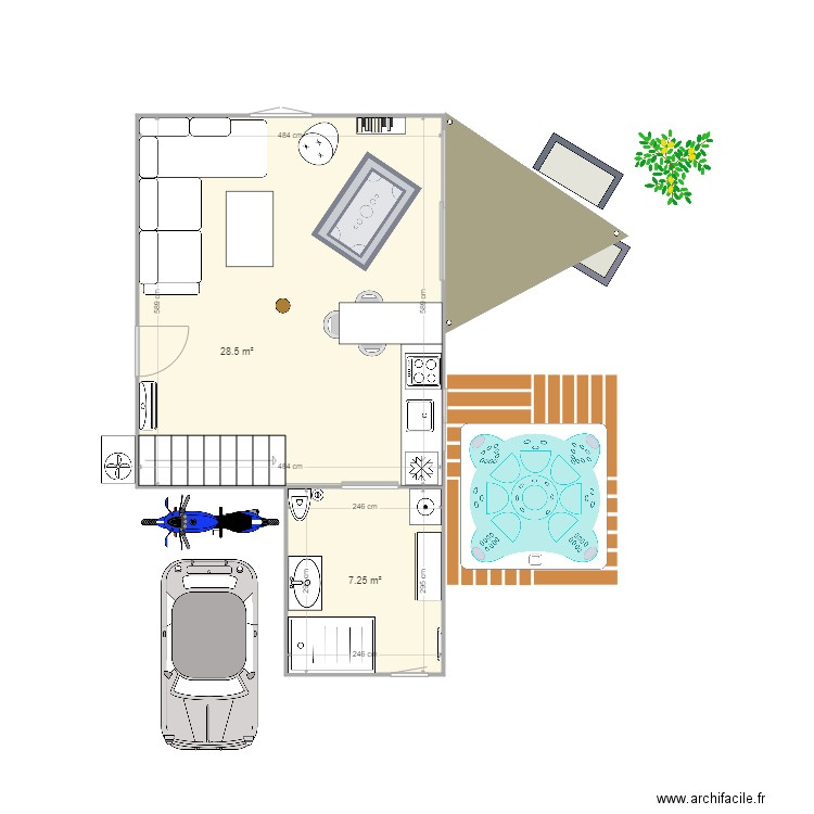 tiny house dur. Plan de 0 pièce et 0 m2