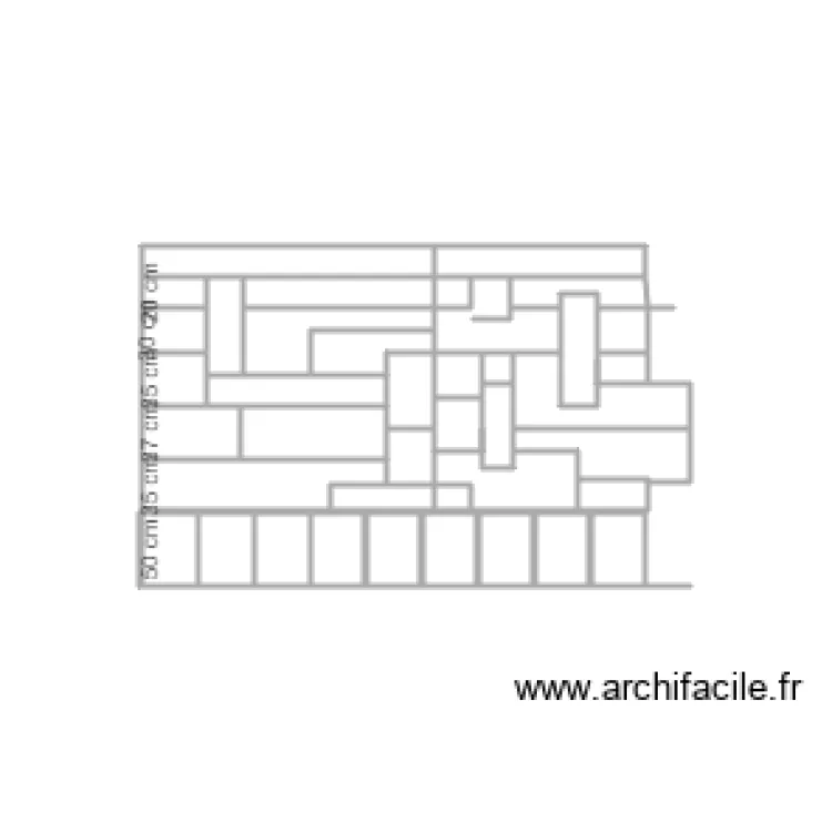meuble bibliotheque def avec cote. Plan de 