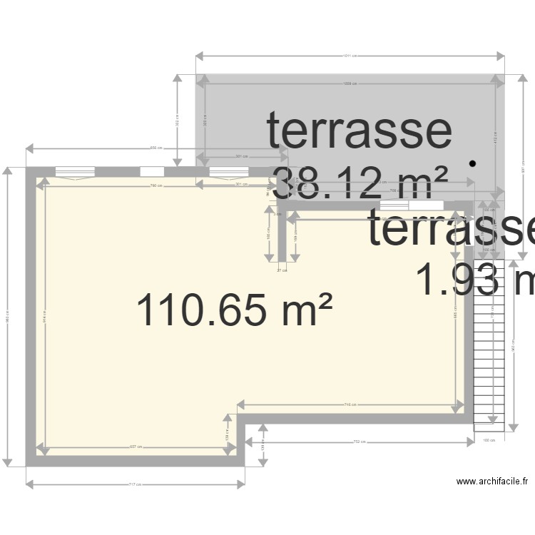 Terrasse B3. Plan de 0 pièce et 0 m2