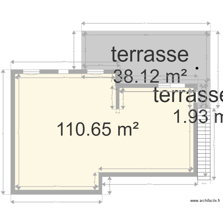 Terrasse B3. Plan de 0 pièce et 0 m2