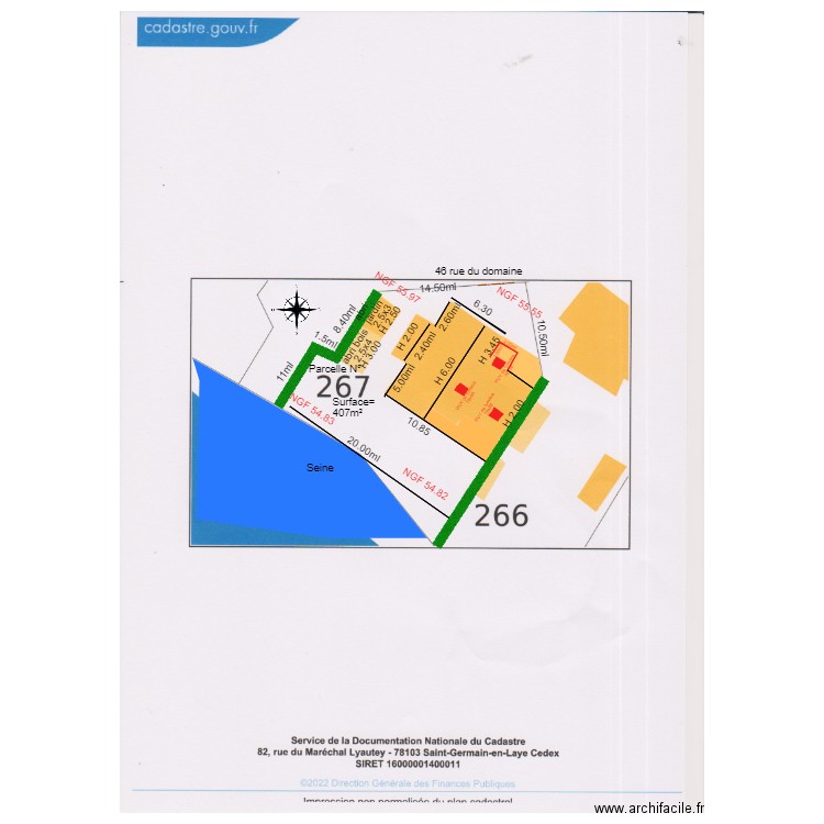 Plan  masse 3D               chalet 46. Plan de 0 pièce et 0 m2