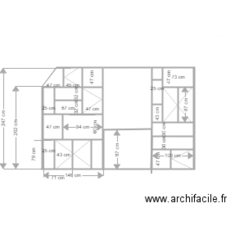 biblio olivier eglem v2. Plan de 0 pièce et 0 m2