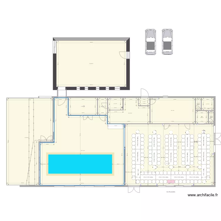 QUATRE PLUMES PLAN DE TABLE 134p . Plan de 