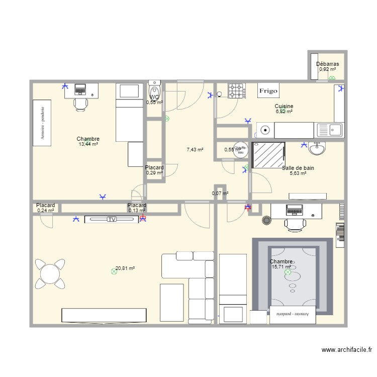 MELEC. Plan de 0 pièce et 0 m2